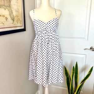 Zara Polka Dot Spaghetti Strap Mini Dress